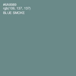 #6A8989 - Blue Smoke Color Image